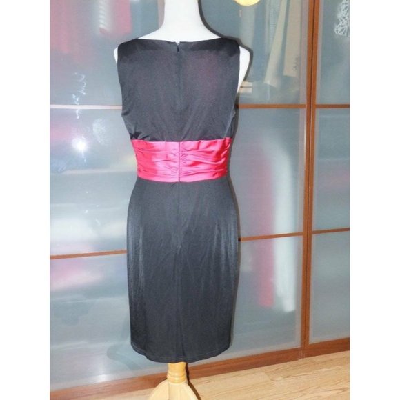 Kay Unger Twist Satin Waist Cocktail Dress 12 NEW - Picture 6 of 9